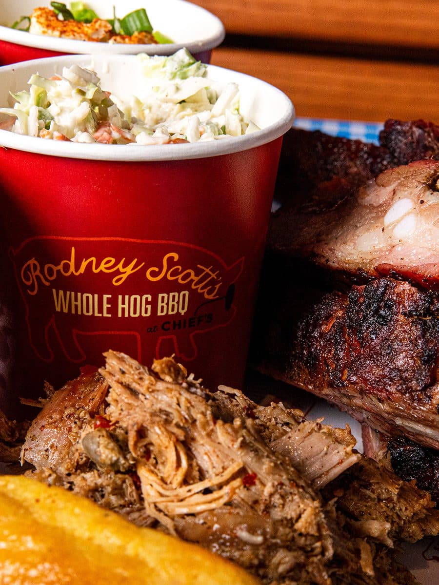 food from Rodney Scott's BBQ